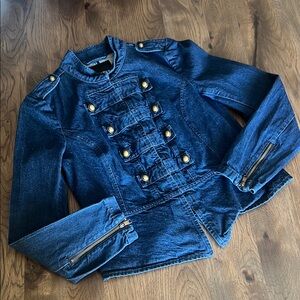 Banana Republic Women’s Military Band Style Size Small Jean Jacket